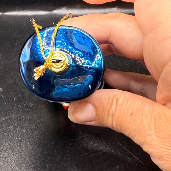 CHICAGO CUBS Glass Christmas Ornament MLB Baseball Snowman - Picture 3 of 9